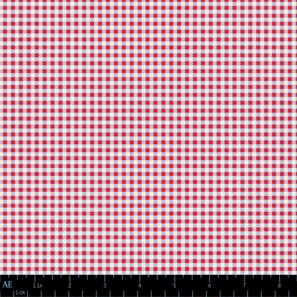 Mercerie Gingham in Cherry Paper