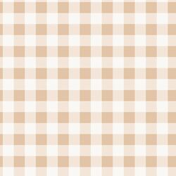 Gingham in Mushroom