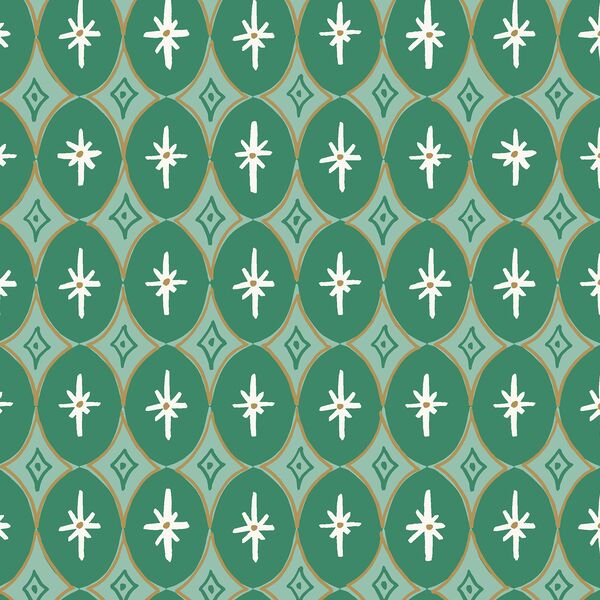 Sparkle Geo in Crisp Green