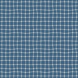 Wavy Gingham in Navy