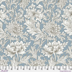 Chrysanthemum Tonal in Light Blue