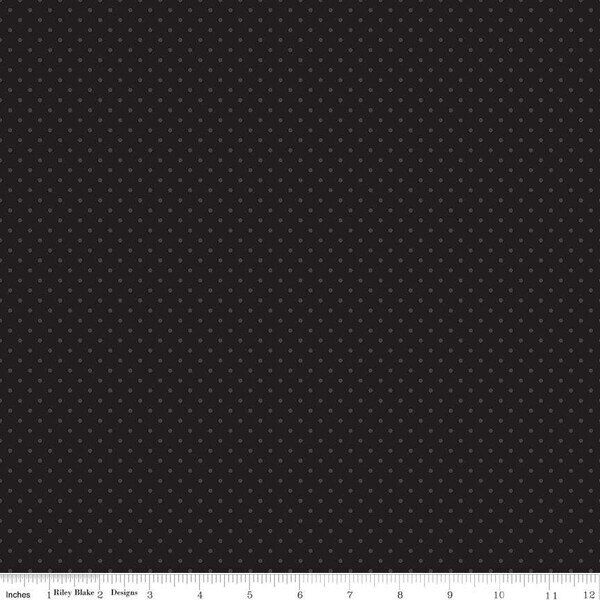 Swiss Dot Tone-on-Tone in Black