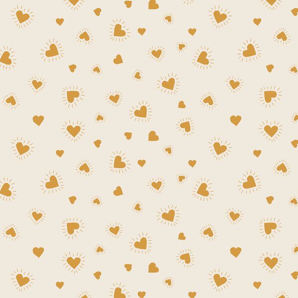 Sun Hearts in Golden Yellow on Egret