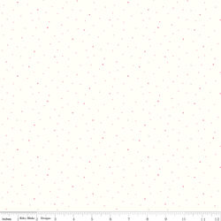 Dapple Dot in Peony on White