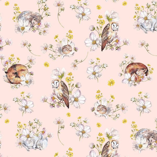 Meadow Slumber in Soft Blush