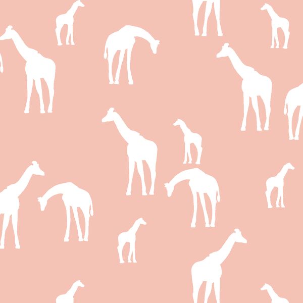 Giraffe Silhouette in Petal