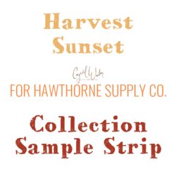 Harvest Sunset Sample Strip