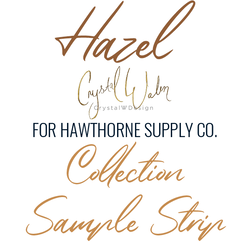 Hazel Sample Strip