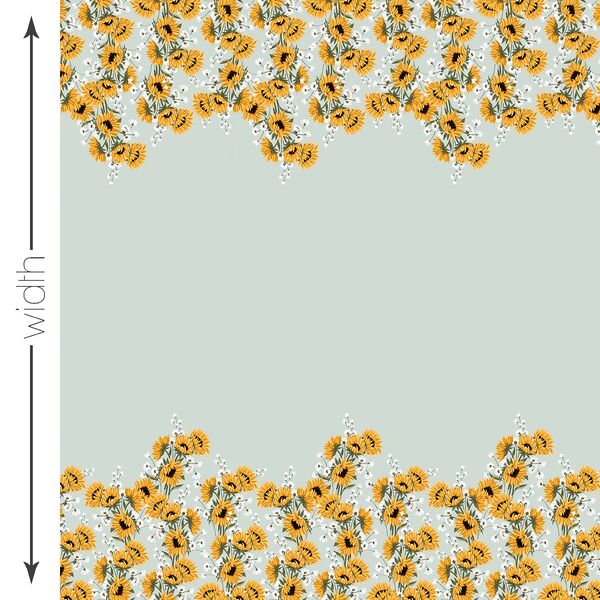 Little Turn to the Sun Double Border in Light Green