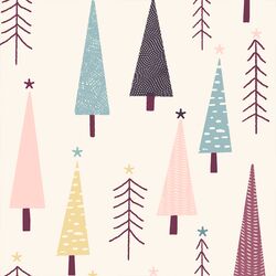 Large Frosty Forest in Winter Garden