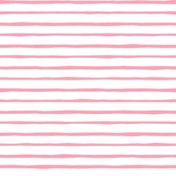 Artisan Stripe in Rose Pink on White