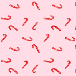 Tossed Candy Canes in Merry Pink