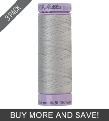 Stainless Steel (9105-13966) - Silk Finish Cotton 50wt - 164 Yards (3 Pack)