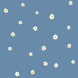 Meadow Daisy in Bleu