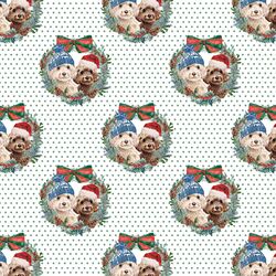 Little Buddies on Polka Dots in Soft Pine