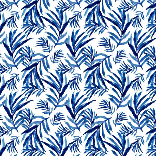 Small Nipa Palm in Cobalt