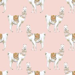 Llamas in Pink