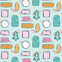 Christmas Tags in Turquoise
