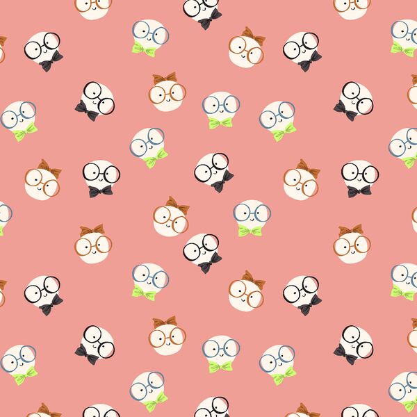 Smarty Dots in Coral Pink