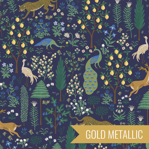Menagerie in Navy Metallic