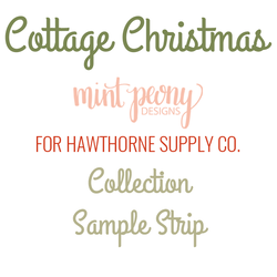 Cottage Christmas Sample Strip