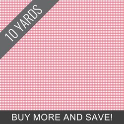 1/8" Gingham in Sugar Pink - 10 Yard Bolt