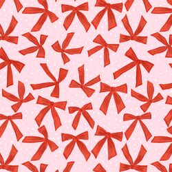 Tinsel Bows in Merry Pink