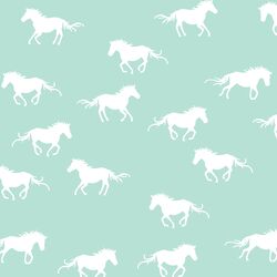 Horse Silhouette in Aloe