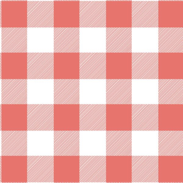 Buffalo Plaid in Living Coral