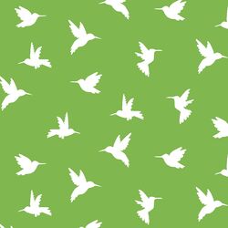 Hummingbird Silhouette in Greenery