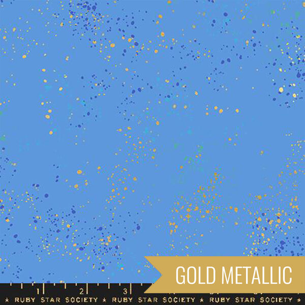Speckled in Metallic Lindley Blue