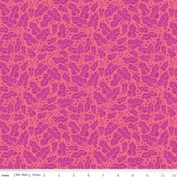 Leaves in Hot Pink