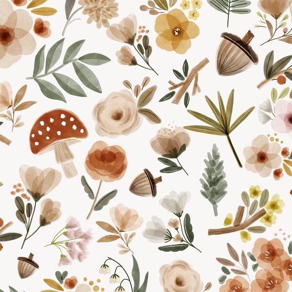 Large Forest Florals in Thicket