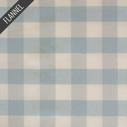 Buffalo Plaid Mini Flannel in Clouds