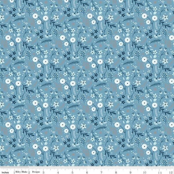 Floral in Blue