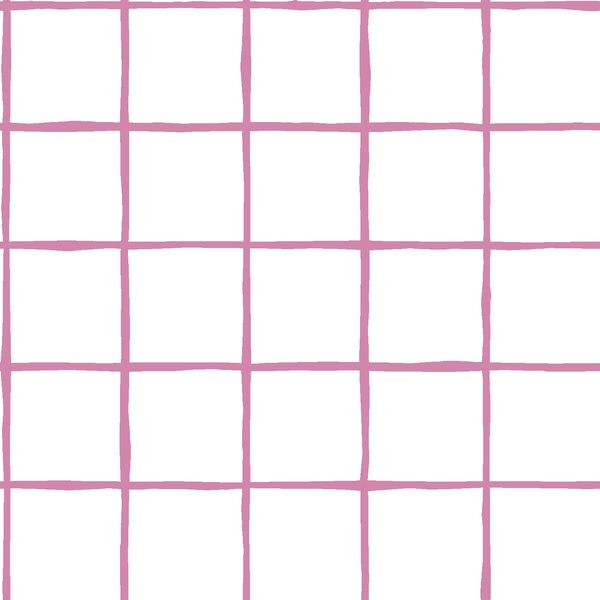 Windowpane in Wisteria on White