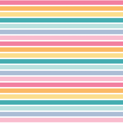 Small Mermaid Stripes in Rainbow