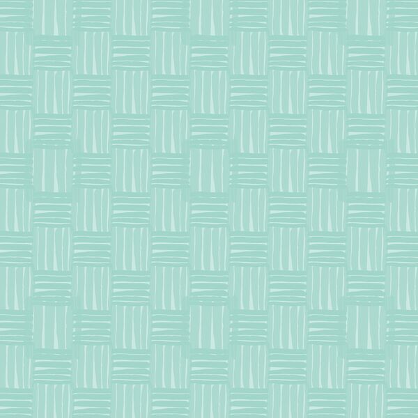 Garden Basketweave in Aqua