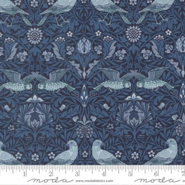 Birds Damask in Twilight