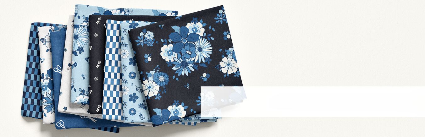 Blue Blooms and Threads Preview Image