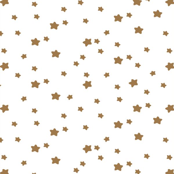 Star Light in Ochre on White