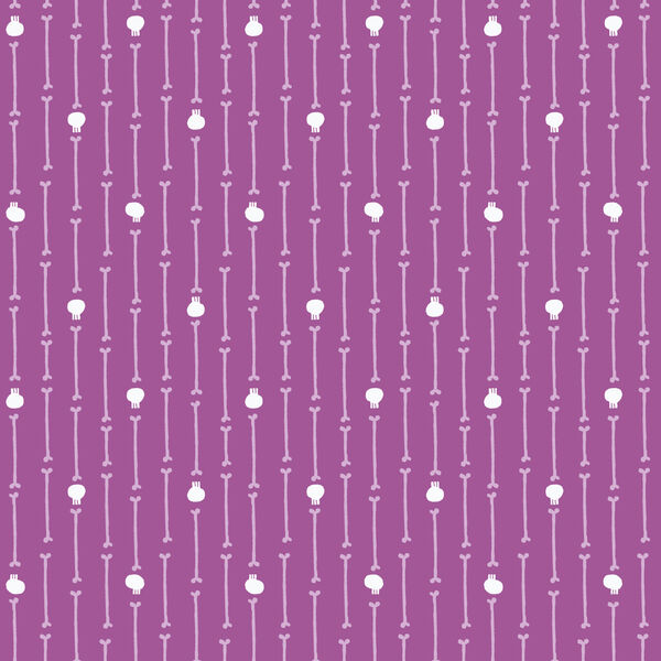 Skull Stripe in Purple