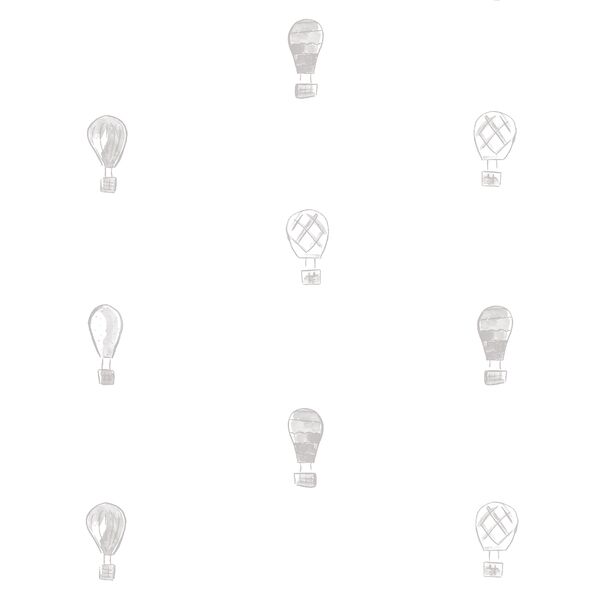 Polka Dot Balloons in Cirrus Gray