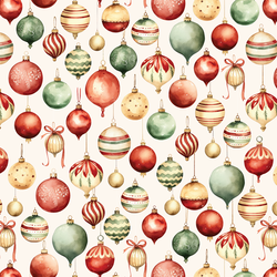 Festive Ornaments in Ivory