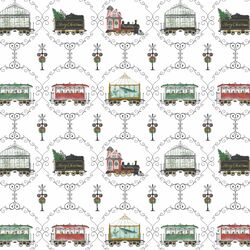 Decorative Christmas Trains in Holiday
