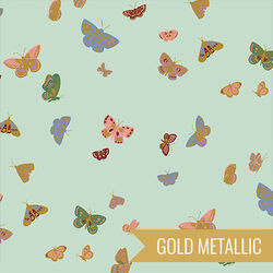 Butterfly House in Mint Metallic