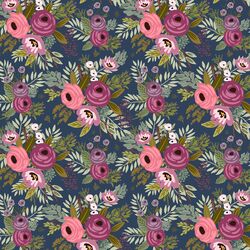 Lush Gardens in Dark Sapphire