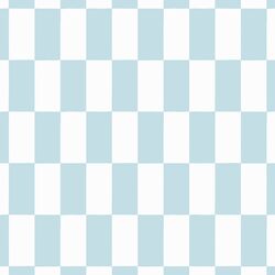 Winter Checkerboard in Snowy Blue