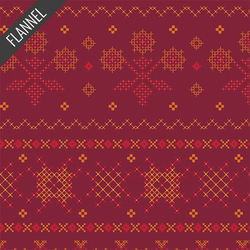 Evenweave Flannel in Ruby