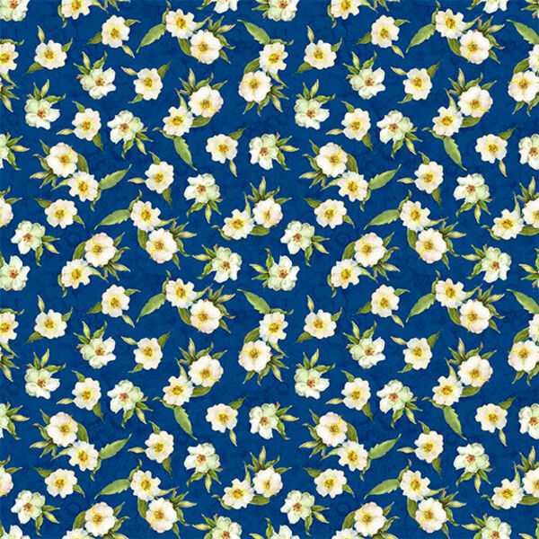 Small Floral in Navy